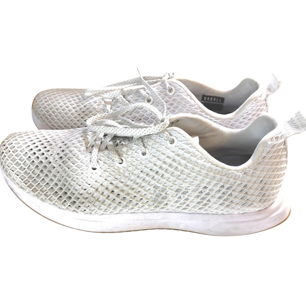 NOBULL MESH Runner 11.5 White Gum Sole Training Gym Athletic Crossfit Sneakers